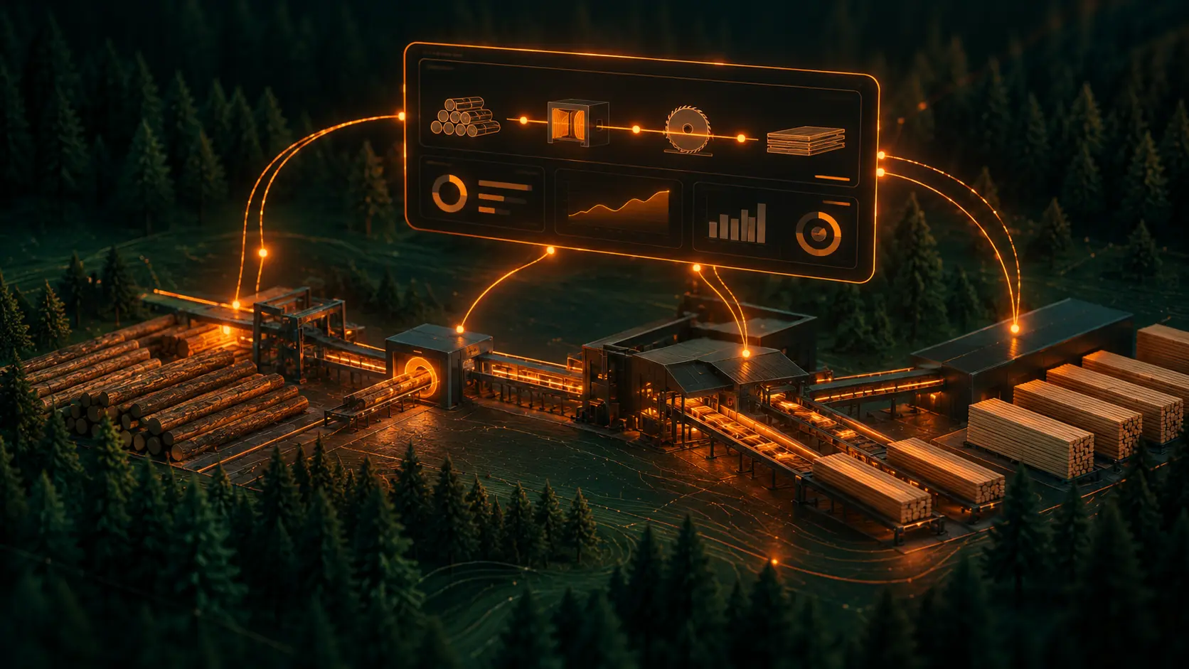 myFinnos, the digital interface of the sawmill